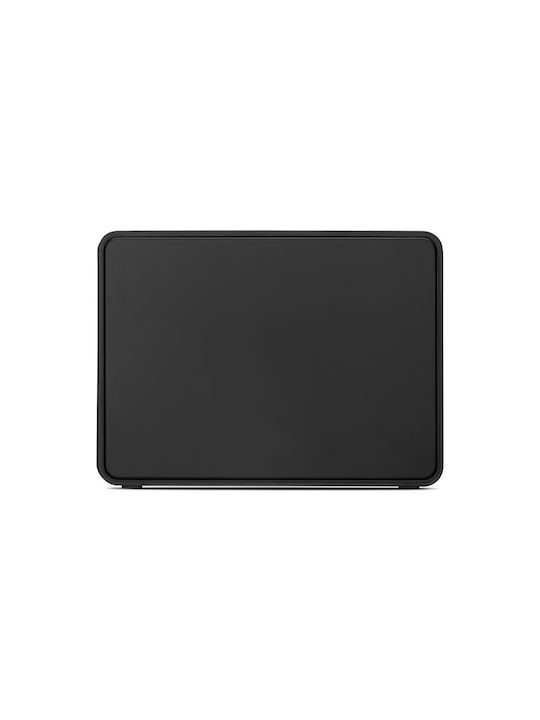 Brabantia Fall Front Bread Box with Lid Metallic Matt Black 46.5x25x18.7cm