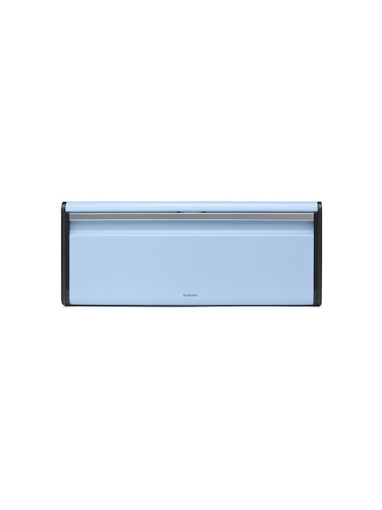 Brabantia Fall Front Bread Box with Lid Metallic Dreamy Blue 46.5x25x18.7cm