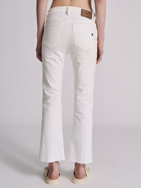 Staff Grace Women's Fabric Capri Trousers White