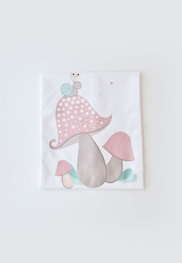 Bi Baby Happy Snail Водоустойчива Подложка Бял 50x75см.