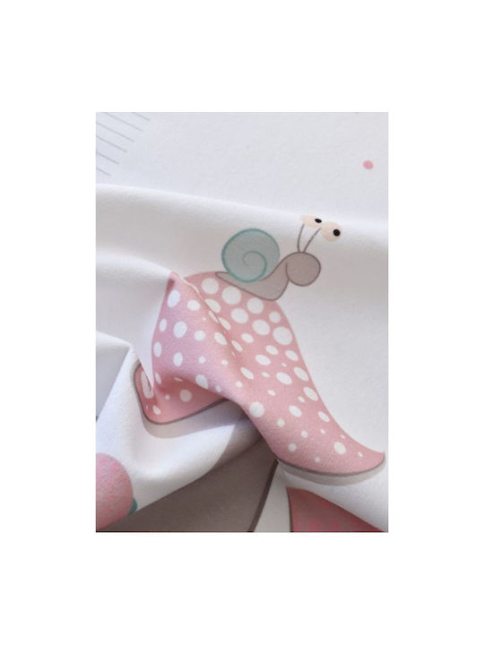 Bi Baby Happy Snail Αδιαβροχοποιημένο Σελτεδάκι Λευκό 50x75εκ.