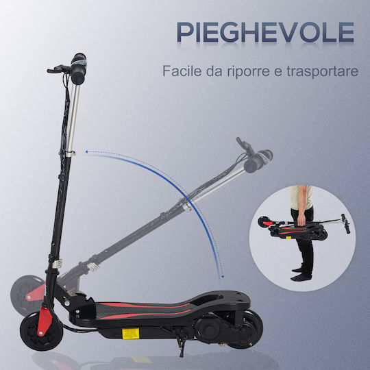 HomCom Electric Children's Scooter with 12km/h Max Speed in Black Color