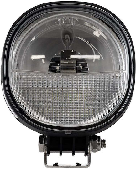 GloboStar Rundς Wasserdicht Scheinwerfer Auto LED 10W 12.5cm mit Blau Beleuchtung 1Stück