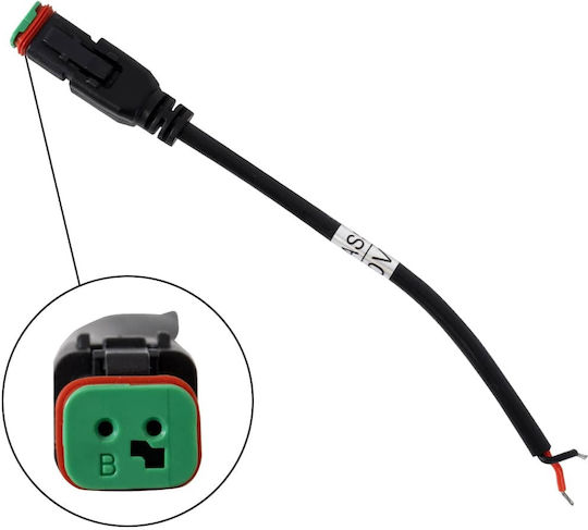 GloboStar Rundς Wasserdicht Scheinwerfer Auto LED 10W 12.5cm mit Blau Beleuchtung 1Stück