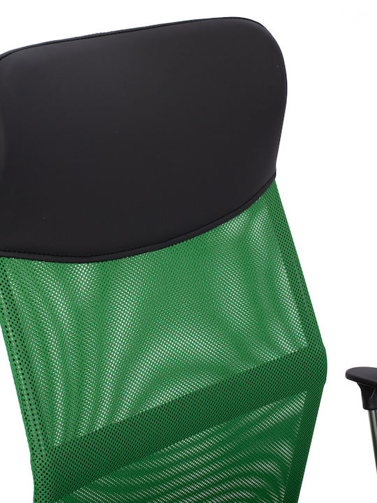 HomeMarkt Кресло Офисно с Облегалка Cable HM1000.03 Black Green