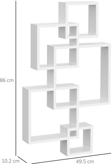 Βιβλιοθήκη Λευκή 49.5x10.2x86εκ.