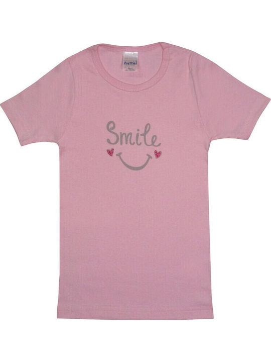 Pretty Baby Kinder-Set mit Unterhemden Kurzarm Rosa 6Stück