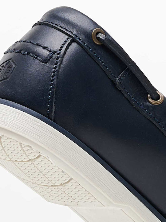 Δερμάτινα Ανδρικά Boat Shoes σε Μπλε Χρώμα