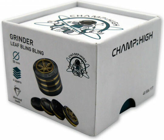 Champ Grinder Bling Leaf 50mm