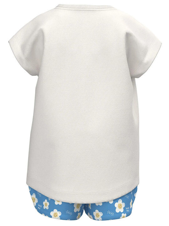 Name It Kids Set with Shorts Summer 2pcs White Alyssum/Smiley