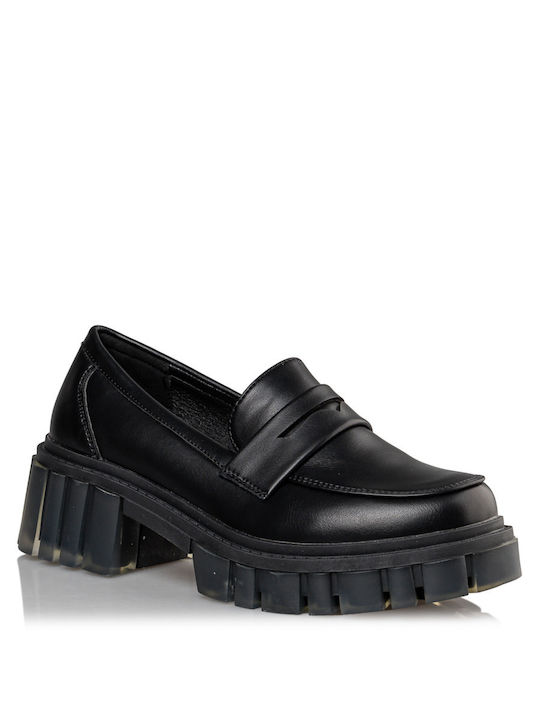 Envie Shoes Damen Loafers in Schwarz Farbe