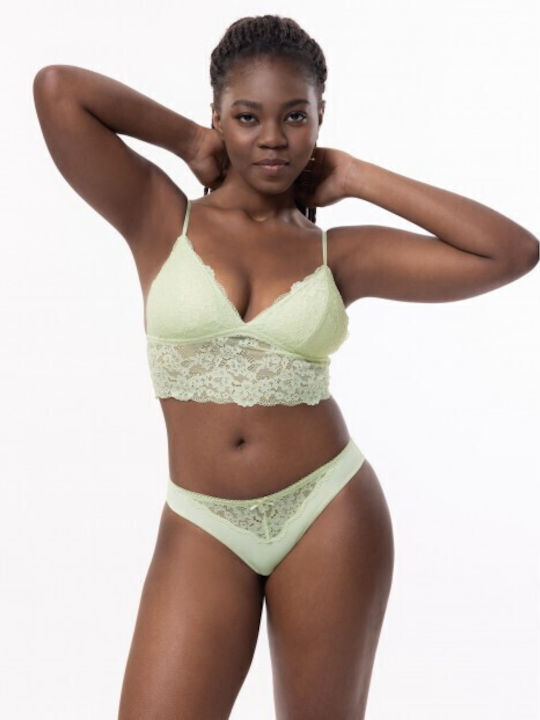 Dorina Women's Bralette Bras Pink/Green 2Pack