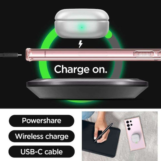 Spigen Ultra Hybrid Back Cover Plastic 2mm Rose Crystal (Galaxy S23 Ultra)
