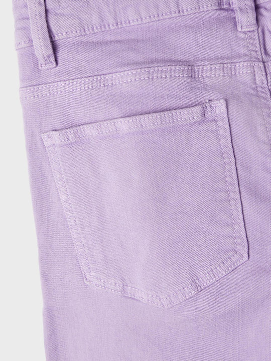 Kinder Schlaghose Jeans Flieder