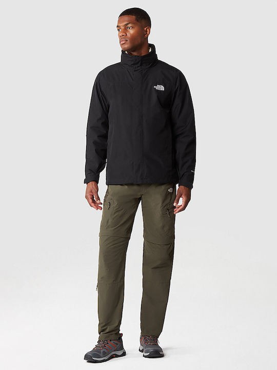 Sangro Men's Winter Jacket Waterproof and Windproof Black