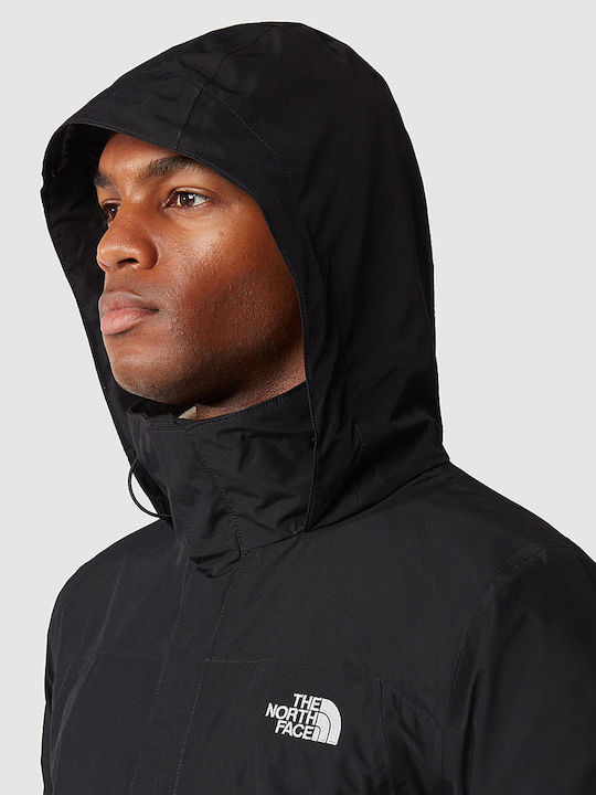 Sangro Men's Winter Jacket Waterproof and Windproof Black