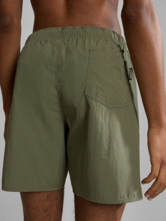 V-box Men's Swimwear Shorts Green with Patterns
