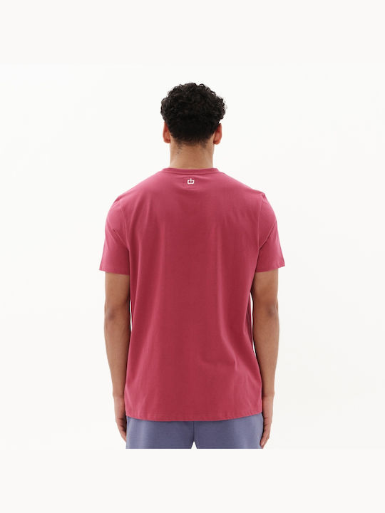 Emerson Ανδρικό T-shirt Raspberry με Στάμπα