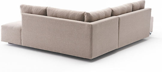 Manama Corner Couch Bed with Right Corner Cream 280x206x85 cm