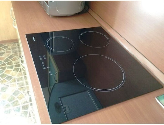 Candy Timeless Plită Ceramică Autonom cu Funcție de Blocare 59x52εκ.