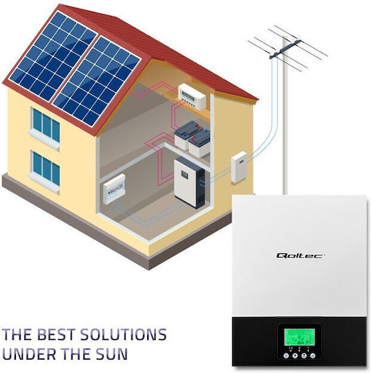 Qoltec Hybrid Off Grid Inverter Ισχύος 2400W με Τάση Εισόδου 230V (Μονοφασικό) 53876