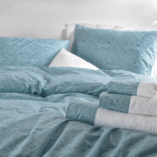 Rythmos Duvet Set Single 160x240cm Charisma Turquoise 2pcs