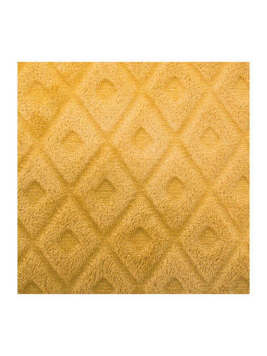 Atmosphera Losan Blanket Fleece Sofa 125x150cm Ochre