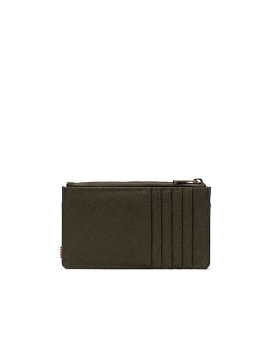 Herschel Supply Co Oscar II Mici Material textil Portofel pentru femei Cărți cu RFID Verde