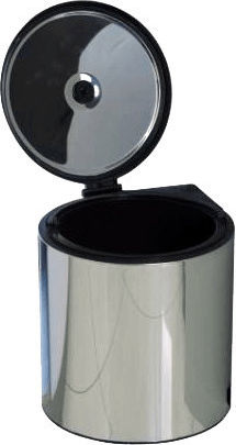 Starax Mülleimer S-2251 Für Schrank Metallisch Silber 10lt