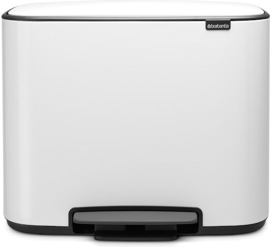 Brabantia Bo Κάδος Ανακύκλωσης με Πεντάλ Λευκός 34lt Brabantia Bo Κάδος Ανακύκλωσης με Πεντάλ Λευκός 34lt