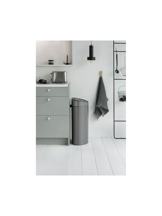 Brabantia NewIcon Waste Bin Waste Metallic with Photocell Platinum 40lt 1pcs