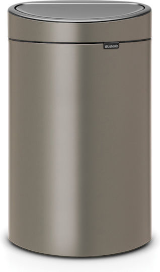 Brabantia Brabantia Touch New Waste Bin Metallic with Sensor Platinum 40L
