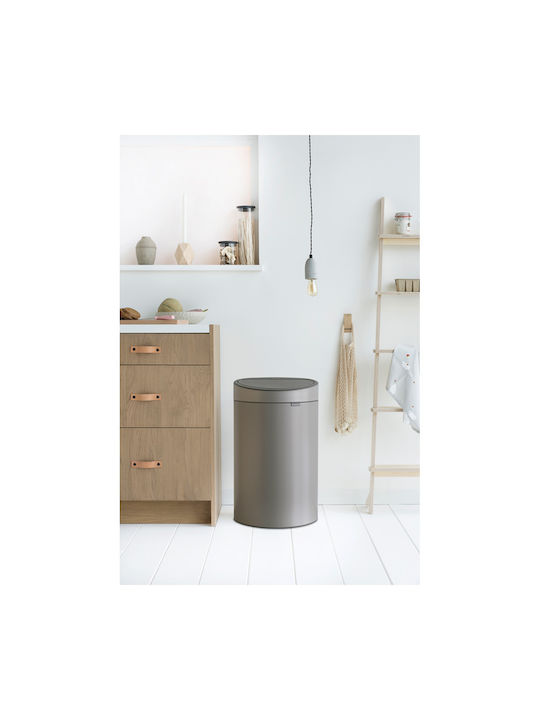 Brabantia NewIcon Waste Bin Waste Metallic with Photocell Platinum 40lt 1pcs
