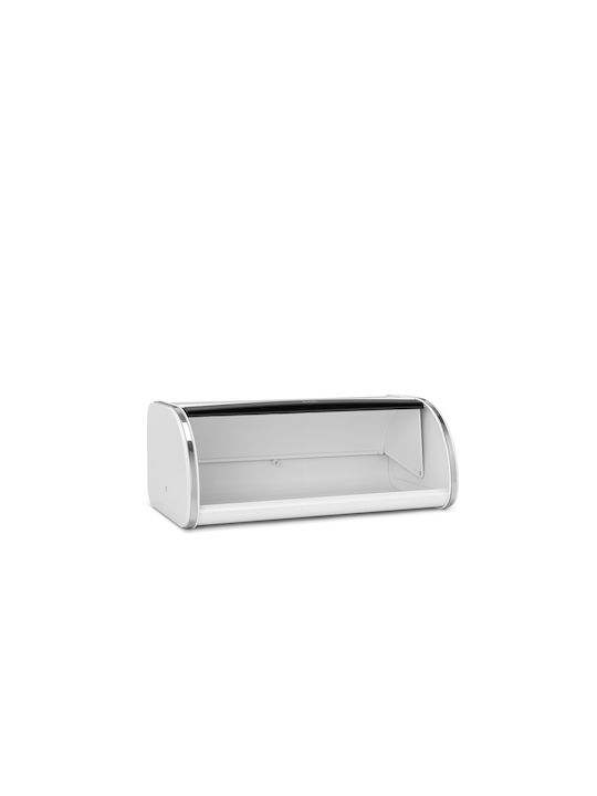 Brabantia Metallic Bread Box with Lid White