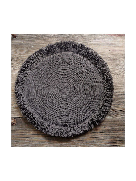 Rythmos Kiana Platzdeckchen Stoff Gray 35x35cm 1Stück
