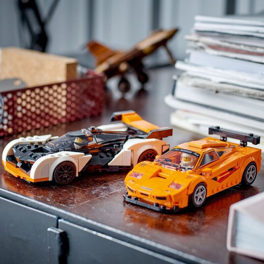 LEGO Speed Champions Mclaren Solus Gt and Mclaren F1 LM for Ages 9+ 581 Pieces