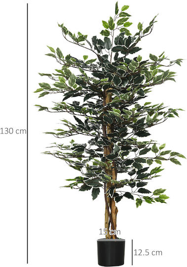 Изкуствено растение в саксия Green 130см HomCom