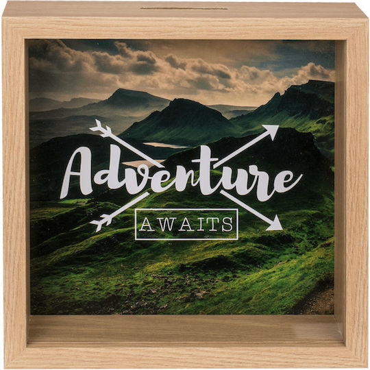 Adventure Awaits Копилка Бежов 20x5x20см
