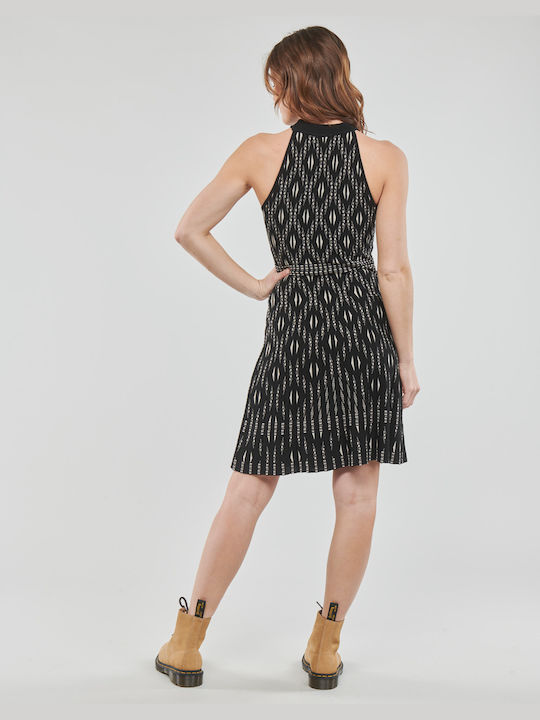 Desigual Summer Midi Dress Knitted Black