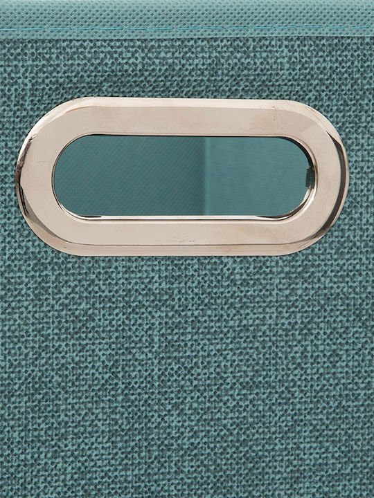 5Five Fabric Storage Box Petrol 31x31x31cm