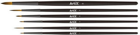 Artix Round Paint Brush Set No1 / No2 / No3 / No4 / No8 6pcs