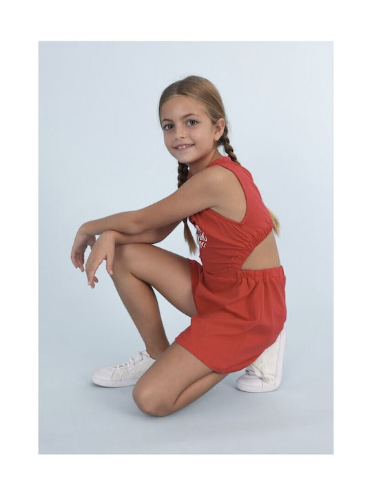 Mayoral Kids One-piece Fabric Shorts/Bermuda Red