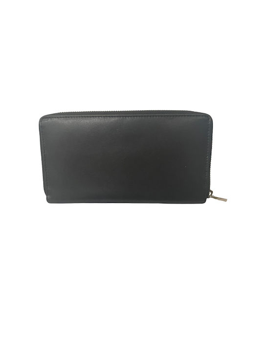 Luxus Large Leather Women's Wallet Black