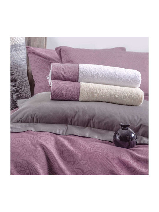 Rythmos Sheet Sets Queen with Elastic 165x205+29cm. Charisma Purple 4pcs