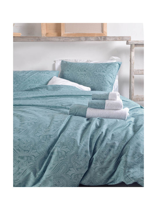 Rythmos Charisma Pillowcase Set Turquoise 50x70cm.