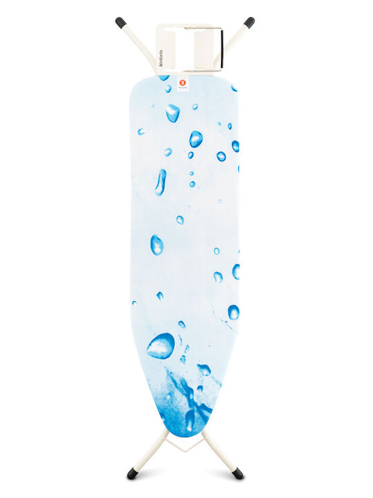 Brabantia Ice Water Ironing Board for Steam Iron Foldable 124x38x96cm