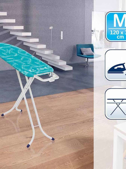 Leifheit Airboard Compact M Ironing Board for Steam Iron Foldable 120x38x98cm
