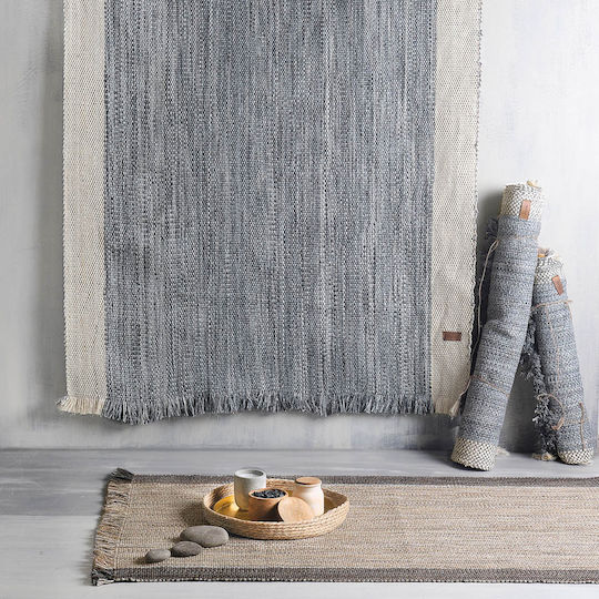 Rythmos Hera Rug Rectangular Summer with Fringes Gray