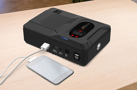 Technaxx Jump Starter TX-219 Portable Car Battery Jump Starter & Charger 14000mAh with Power Bank / USB / Pump / Φακό