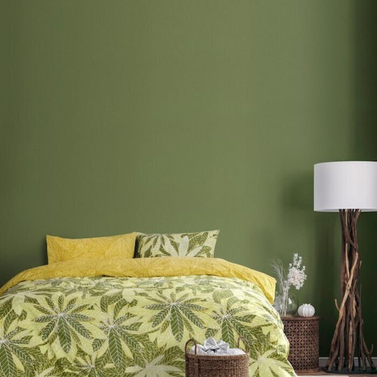 Kocoon Raellia Tagesdecke Übergröße Baumwolle Green 220x245cm